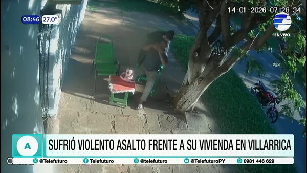 ¡Rabia e impotencia! Abuelito sufre violento asalto frente a su vivienda en Villarrica