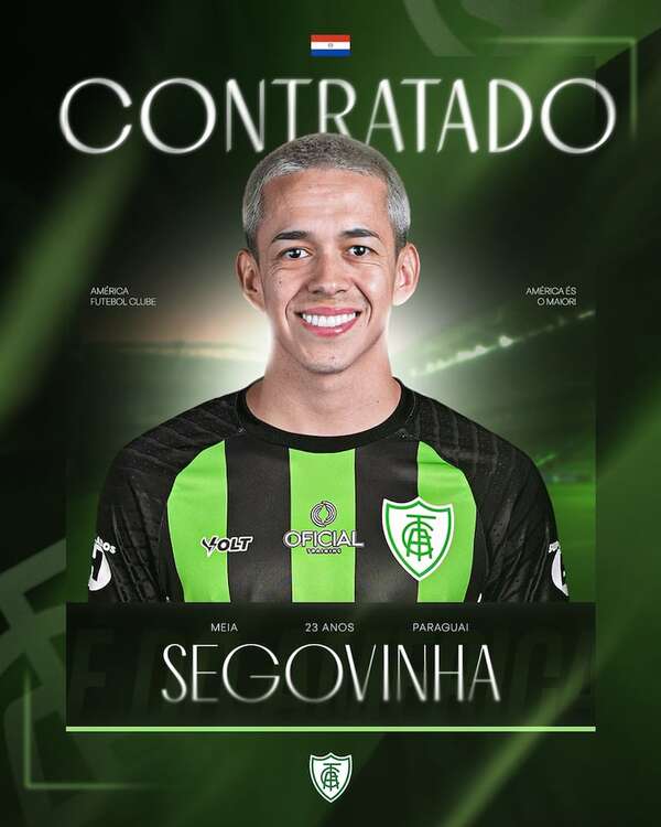 Matías Segovia, oficialmente presentado en el América Mineiro - Fútbol Internacional - ABC Color