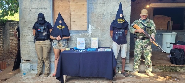 Dos hermanos fueron capturados por traficar crack en Caacupé
