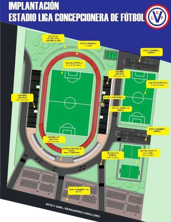 Liga Concepcionera de Fútbol busca financiación para construir estadio - Fútbol - ABC Color