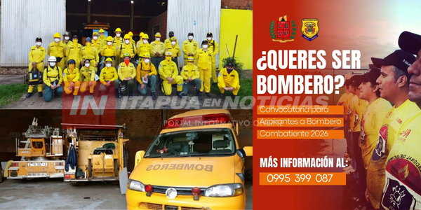 BOMBEROS VOLUNTARIOS DE LA COMPAÑÍA K-102 ABREN CONVOCATORIA 2026 