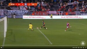 La increíble situación desperdiciada por Adrián Alcaraz