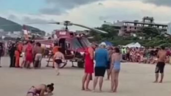 Paraguayo rescatado en playa de Brasil se encuentra hospitalizado en estado crítico