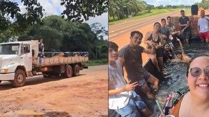 Piscina sobre ruedas fue furor en Curuguaty