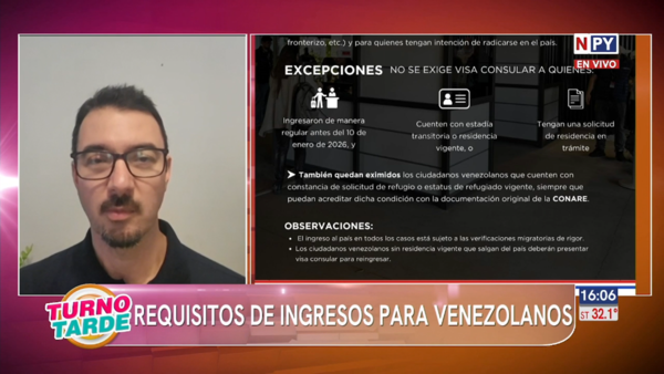Paraguay exige visa consular a ciudadanos venezolanos para ingresar al país