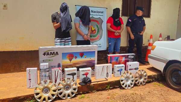 Intentaron vender lo hurtado y fueron detenidos por la policía