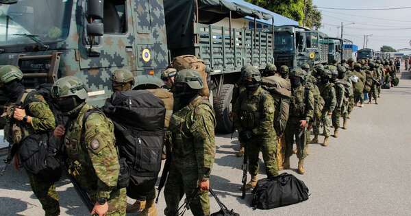 La Nación / Diez mil soldados se despliegan contra el narcotráfico en Ecuador