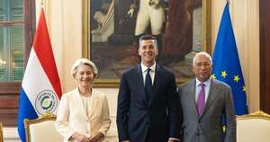 La Nación / Santiago Peña da la bienvenida a Ursula von der Leyen ante histórica integración