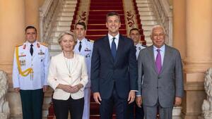 Von der Leyen y Costa se reunieron con Peña antes de la firma del pacto UE-Mercosur