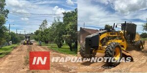 CONTINÚAN LOS TRABAJOS DE MANTENIMIENTO DE CAMINOS EN ARROYO PORÁ