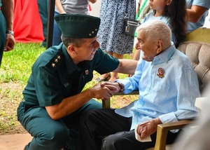 Héroe del Chaco: Don Canuto González celebra 110 años