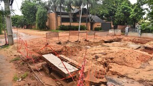 Por obra de desagüe en zona del Abasto, Comuna de Asunción debe G. 15.000 millones, según contratista