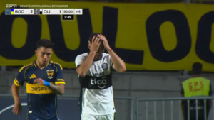 La inmejorable chance de gol que desperdició Raúl Cáceres ante Boca Juniors