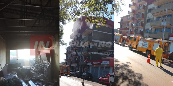 INCENDIO DEJÓ IMPORTANTES DAÑOS EN UN DEPARTAMENTO DEL CENTRO DE ENCARNACIÓN