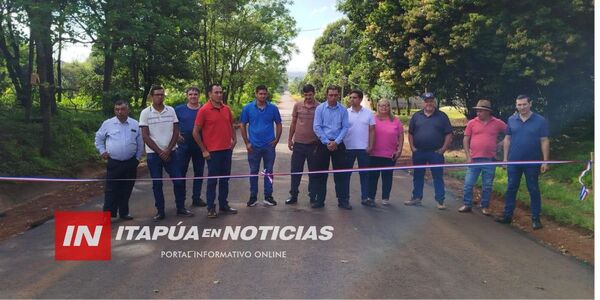 NUEVA ALBORADA INAUGURA 1.000 METROS DE ASFALTO EN PUERTO SAMUHÚ