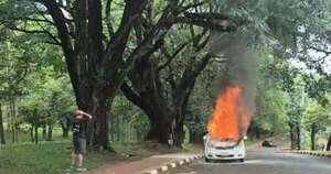 Diario HOY | De la desgracia a la solidaridad: incendio consumió su auto y le donaron G. 27 millones