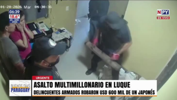 Millonario asalto en un motel de Luque: roban USD 600.000 a un ciudadano japonés