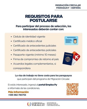 Vacancias laborales en España: viceministro detalla oportunidades para paraguayos - ADN Digital