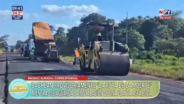 Ruta PY08: MOPC inicia bacheo provisorio en la “ruta de la muerte”