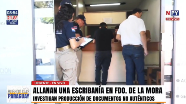Allanan escribanía por millonaria estafa en venta de vehículos en Fernando de la Mora