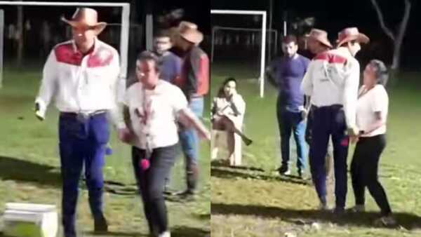 Bailó con otra y vino lapa y le ordenó: ¡A la casa!