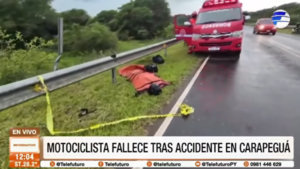 Motociclista fallece tras un accidente en Carapeguá