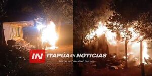 DENUNCIAN INCENDIO INTENCIONAL DE UNA VIVIENDA EN ENCARNACIÓN