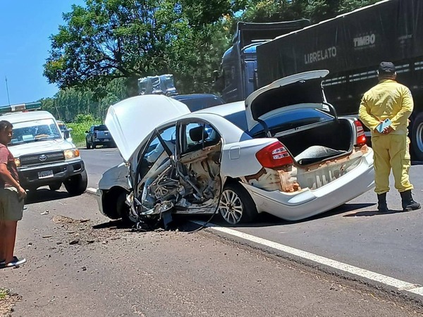 Otro choque en la Ruta PY08 a la altura de Lima