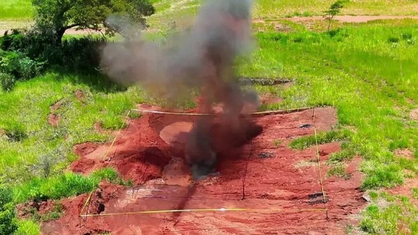 Detonan de forma controlada una granada de mortero hallada en Belén