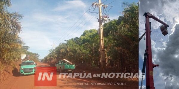 ANDE INTENSIFICA OBRAS Y MANTENIMIENTOS PARA MEJORAR EL SERVICIO ELÉCTRICO EN ITAPÚA