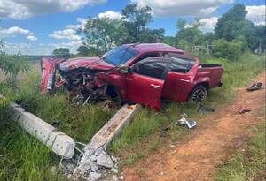 Excomandante de la Policía desvió una moto y chocó por una columna