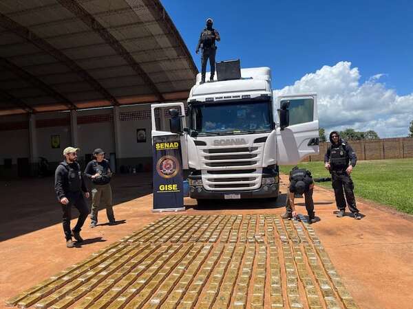 Narcos vuelven a optar por la vía terrestre para sacar sus drogas de Paraguay, según Senad - Policiales - ABC Color