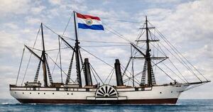 La Nación / Cómo la bandera paraguaya cruzó el mar con el Mariscal López al frente