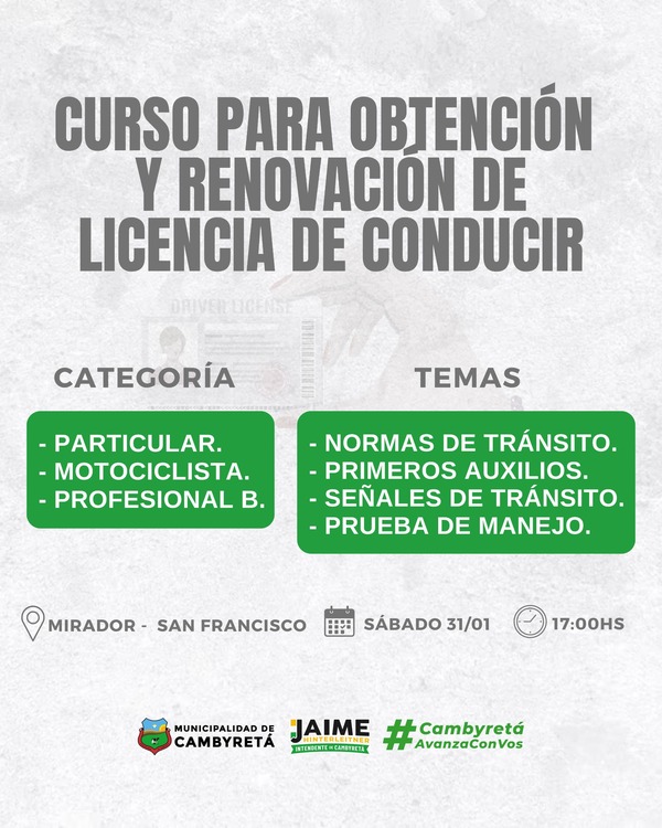 Formación vial para una conducción responsable en Cambyretá