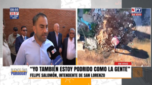 "Estoy podrido": Intendente de San Lorenzo inaugura hogar y critica el estado de la Avda. Avelino Martínez