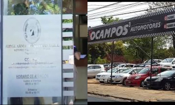 Allanan conocido local de automotores y escribanía en Fernando de la Mora vinculados a presunta estafa - OviedoPress