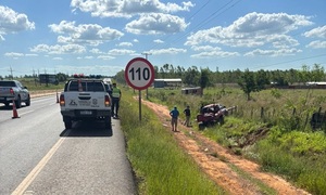 Patrulla Caminera advierte sobre un tramo peligroso de la PY02, aunque el MOPC sigue sin dar respuesta - OviedoPress