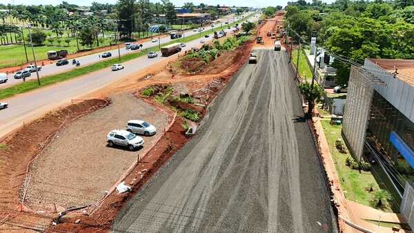 Cierran avenida San Blas de Ciudad del Este por obras del viaducto del Km 10 - ADN Digital