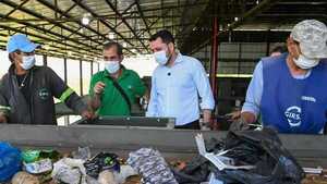 El intendente de Asunción Luis Bello anunció que iniciaron las pruebas técnicas en la Planta de Transferencia de Cateura. - Portal Digital Cáritas Universidad Católica