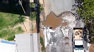 Brítez Borges, otra avenida "bombardeada" con baches en la ciudad de Luque