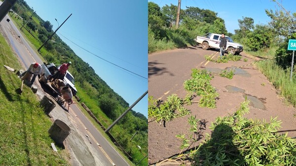 Profes reparan baches peligrosos durante sus vacaciones