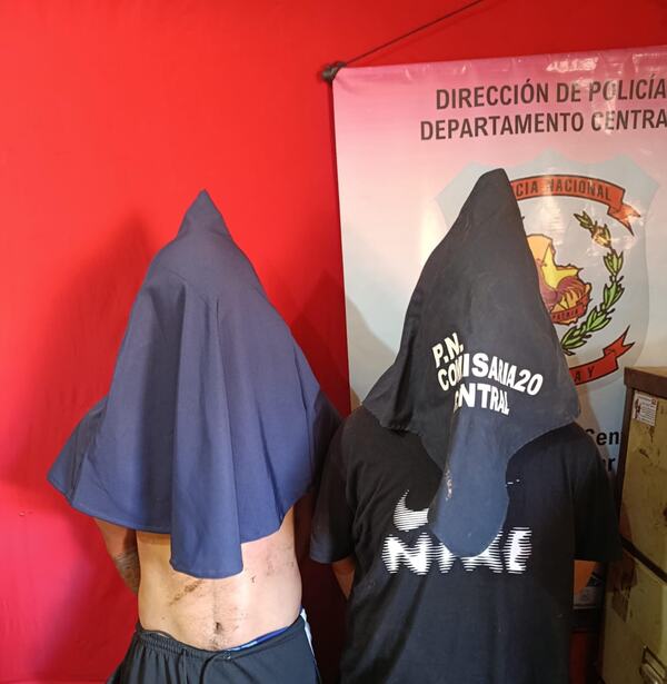 Dos detenidos por asalto a conductor de plataforma en Ypané - trece