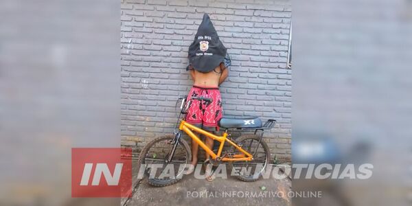 APREHENDEN A JOVEN Y RECUPERAN BICICLETA HURTADA EN CAMBYRETÁ