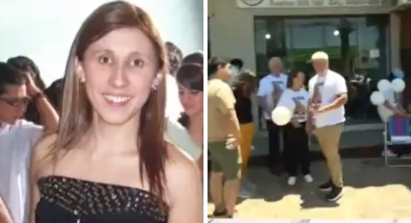 Manifestación para honrar la memoria de Cinthia Riquelme - SNT