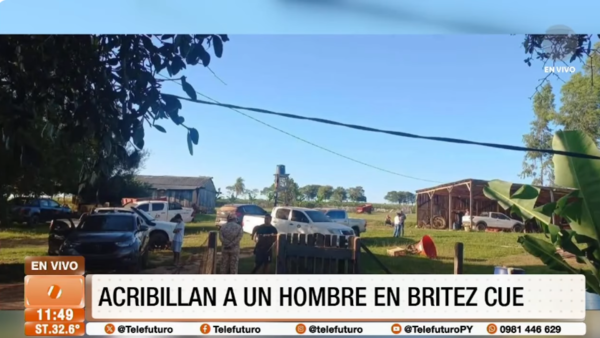 Sicarios acribillaron a un hombre en Brítez Cue