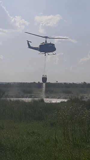 Incendio entre Emboscada y Nueva Colombia