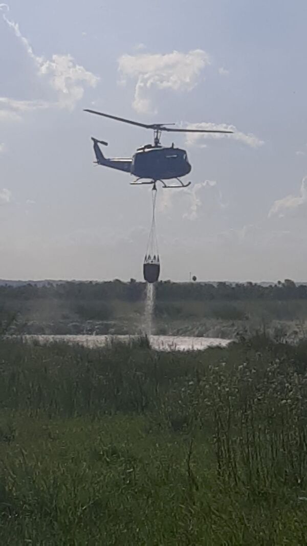 Incendio entre Emboscada y Nueva Colombia