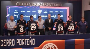 Cerro Porteño presentó a sus cuatro refuerzos para el 2026