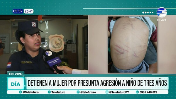 Detienen a mujer por presunta agresión a niño de tres años