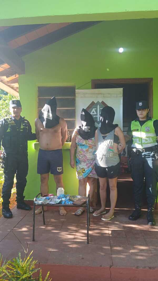 Allanamiento en el barrio San Pedro deja tres aprehendidos y drogas incautadas